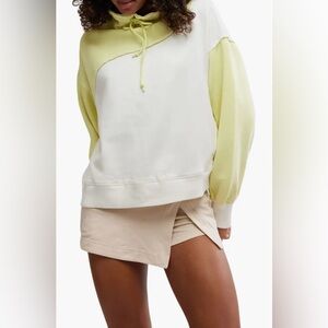 FP Movement Colorblock Homestretch Pullover Sour Citrus XS